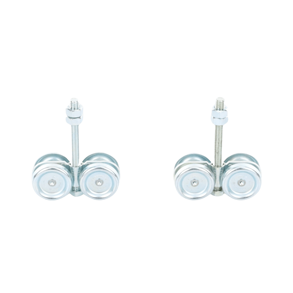 ECO KIT 4C - M / Kit de Carretillas de Cuatro Ruedas / Carga Soportada de 150 lbs / Incluye Dos Carretillas Para Puertas Colgantes - Imagen 3