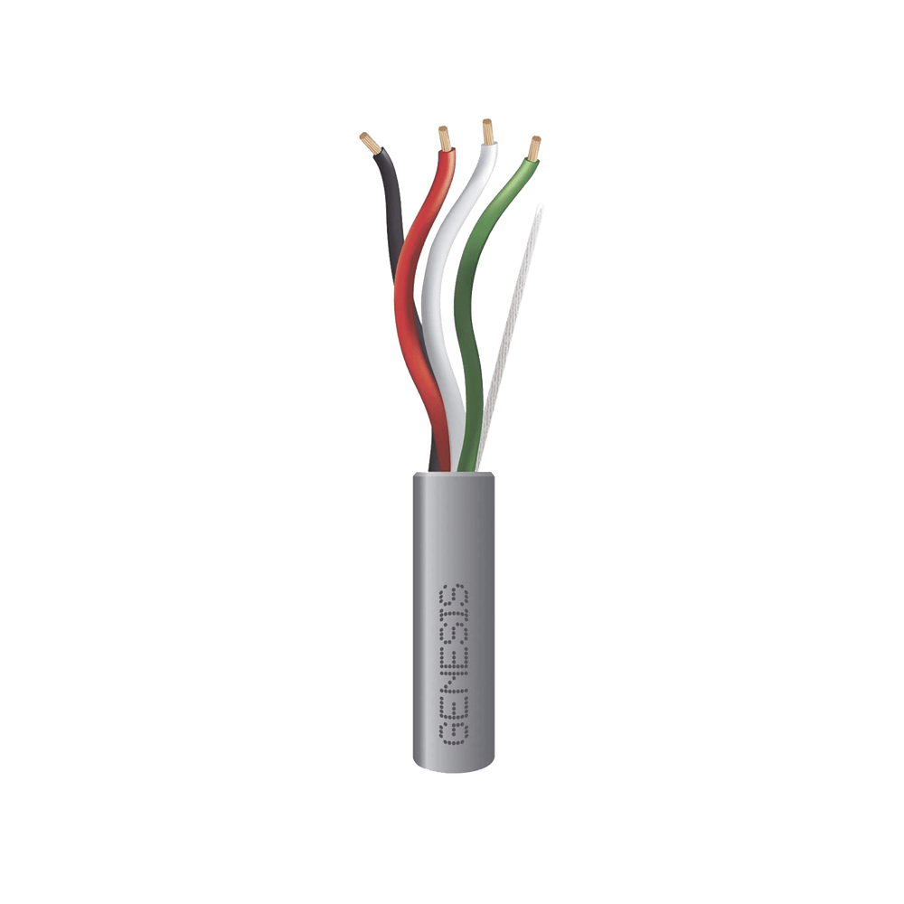 Bobina de 152 Metros (500 Pies) / Cable 4 x 16 AWG / Color Gris / Aplicaciones de Control / Riser