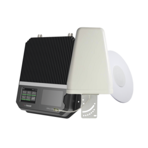 KIT Amplificador de señal celular 4G LTE, 3G y VOZ con antena direccional. Especial para cubrir áreas de hasta 1600 Metros Cuadrados por ser de grado comercial e industrial. Soporta múltiples operadores, tecnologías y usuarios.