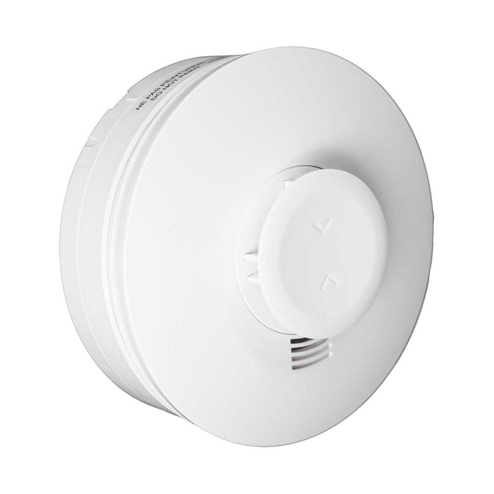 Detector Inalámbrico de Humo y Calor 5800SMOKEV / 3V Litio / Detección Fotoelectrica Multicriterio / Temperatura Fija 135°F / Alerta Baja Temperatura 41°F / RF 345 MHz / Sonido 85 dBA / Compatible con Sistemas Resideo