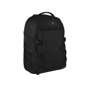 Mochila VX Sport EVO con Ruedas, Mango Telescópico y Correas al Hombro. Fabricada en Poliéster Negro repelente al Agua. Backpack on Wheels.