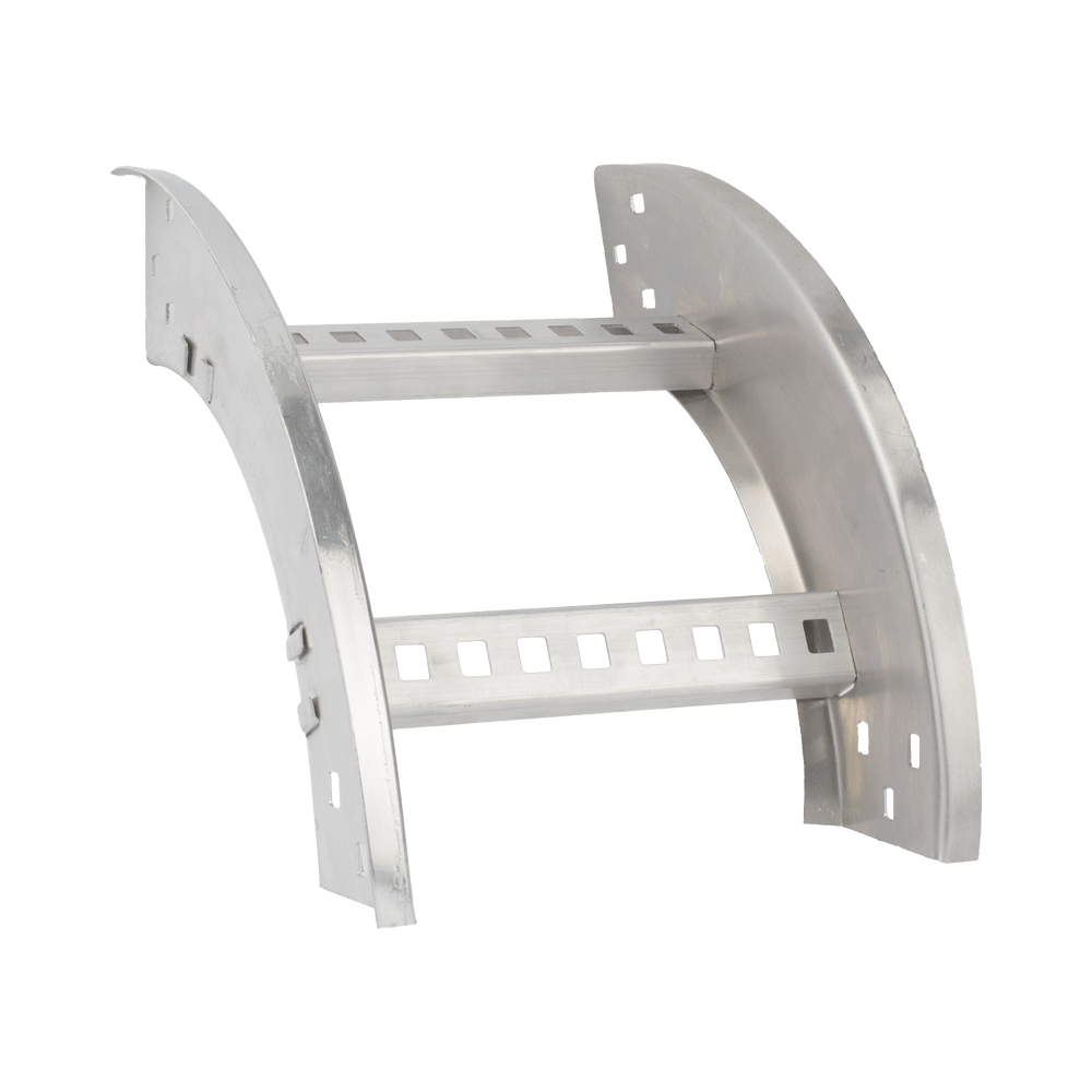Curva Vertical Exterior de Aluminio de 90° Perfil Z / Peralte 3 1/4" / Ancho 12" / Radio 8" / Incluye Tornillería (CHVE90EZ314R8X12AK)