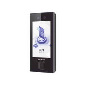 Terminal Facial Min Moe con LECTOR DE QRs FISICO Ultra Rápido  y Tarjetas MIFARE / 3000 Rostros / Pantalla 4.5" / Administrable en la Nube con HikConnect Teams  / Exterior IP65  / PoE / WiFi / HIK-IA / SIP Estandar