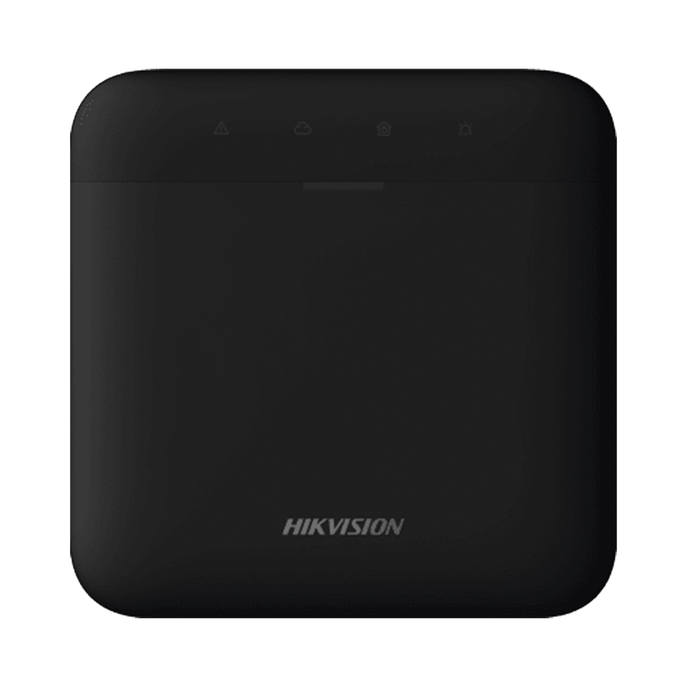 (AX PRO) Panel de Alarma Inalámbrico de Hikvision / Color Negro / Soporta 48 Zonas / Wi-Fi y Ethernet / Incluye Batería de respaldo / Compatible con los Accesorios AX PRO