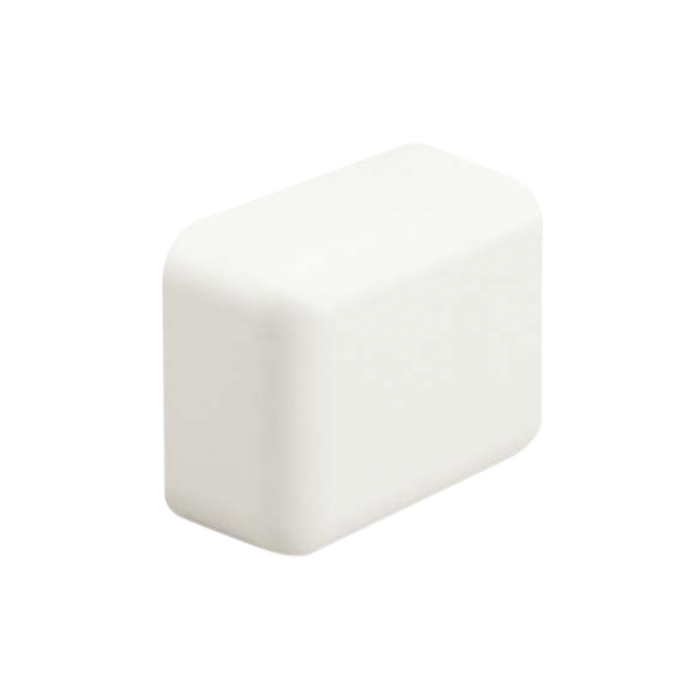 Tapa Final, para uso con canaleta LD5, material ABS, Color Blanco Mate