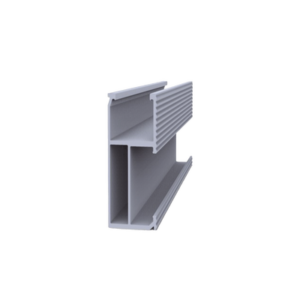 Riel 8 para montaje de módulos fotovoltaicos de aluminio anodizado de 2700mm.