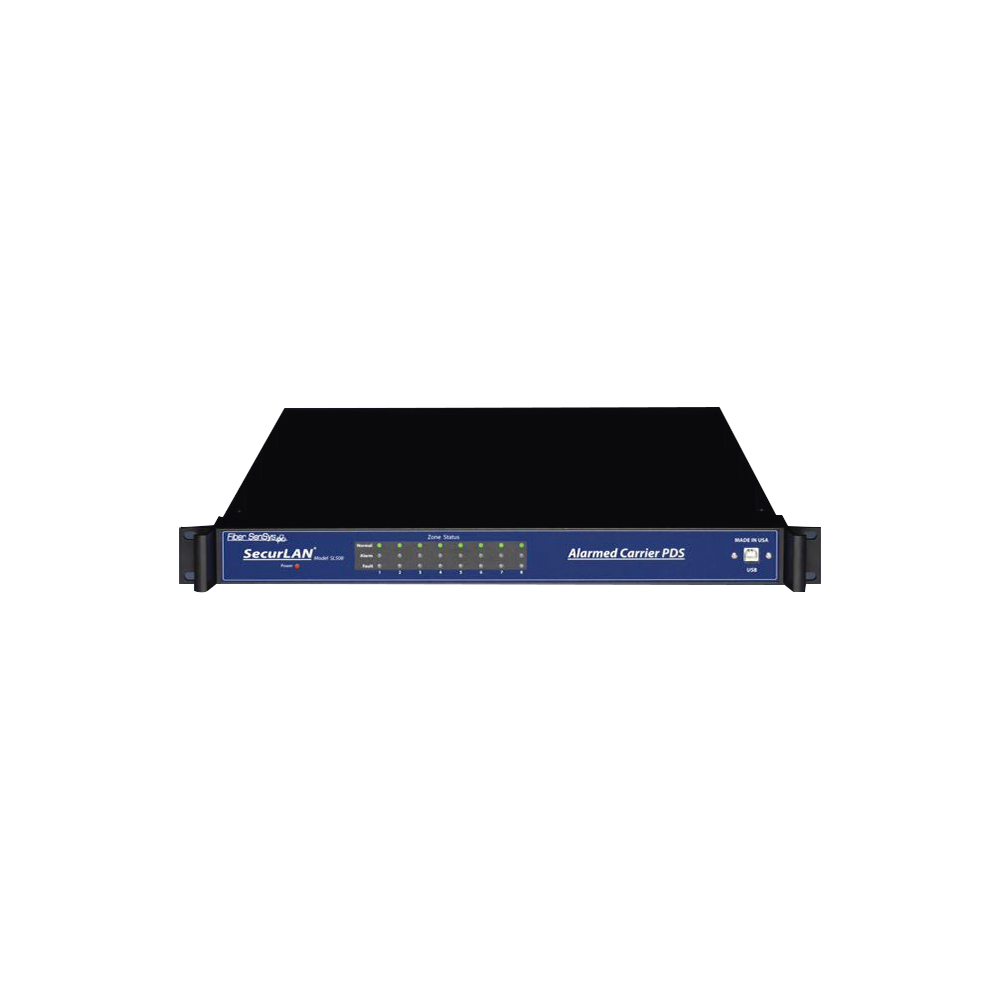 Sensor de Seguridad Perimetral por Fibra Óptica Sensitiva / Para Montaje en Rack (19'') / 8 Zonas de Protección/ De 0 hasta 800m