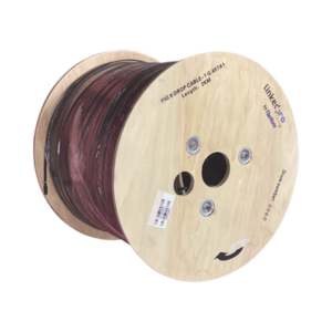 Carrete de 2 Kilómetros (6561.68 Pies) de Fibra Óptica Aérea Mini Figura 8 G.657A1 Tipo Drop, Monomodo de 1 Hilo (Unifibra), Color Negro, Span 80