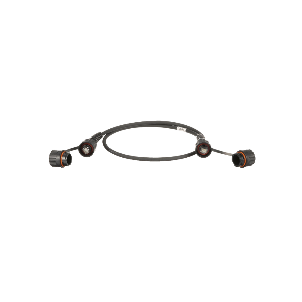 Patch Cord Cat6A IndustrialNet, Blindado S/FTP, Con Plug Industrial y Tapa en Cada Extremo, 3 Metros (9.84 Pies)