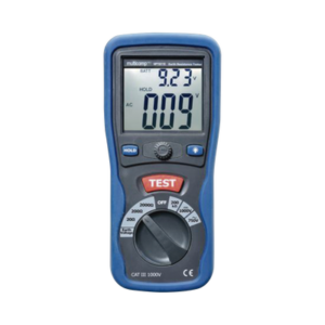 KIT de Medidor de Resistencia a Tierra Digital ( Terrómetro ), a 3 hilos  CAT III / 1000 V.