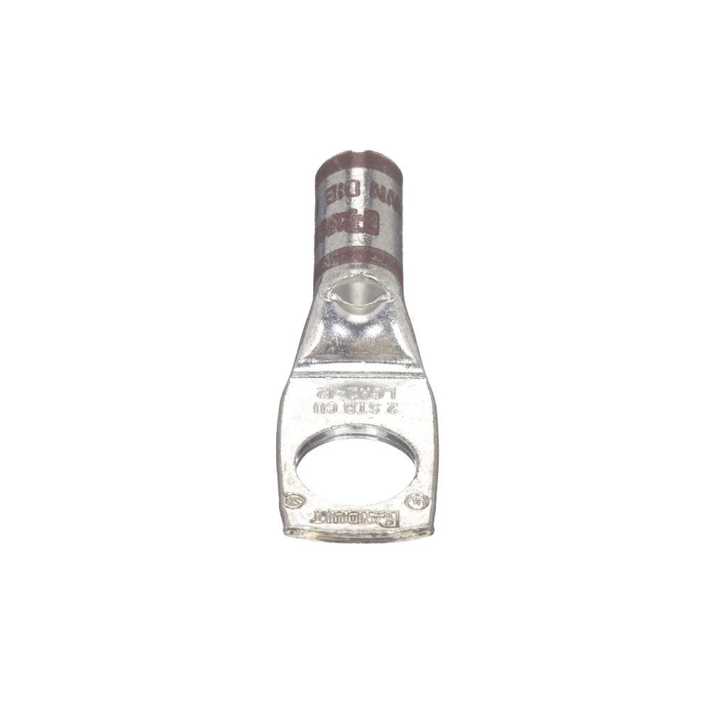 Zapata de compresión LCA2-12-Q, para cal. 2 Awg, Barreno para tornillo prisionero de 1/2, 1 Pz