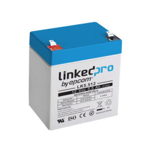 Batería 12 V 5.5 Ah AGM | Certificada UL94-HB Resistencia a la flama básica | Especial para Seguridad Electrónica | Vida útil 5 años | Terminales F1  + Adaptador F2