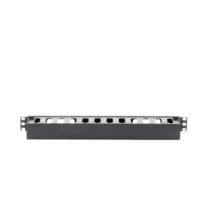 Organizador de Cables Horizontal de 1U para Rack de 19", Fabricado en Polímero Resistente a Deformaciones y Rayones