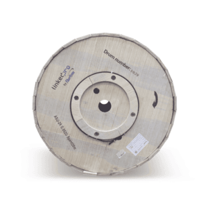 Carrete de 4 Kilómetros de Fibra Óptica Aérea Mini ADSS (ASU) G.652D, Monomodo de 24 Hilos, Exterior, Span 120, Loose Tube
