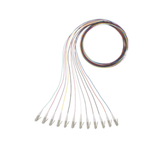Kit de 12 Pigtails con Conector LC, Multimodo 50/125 OM3, 900um, de 1 Metro (3.28 Pies)