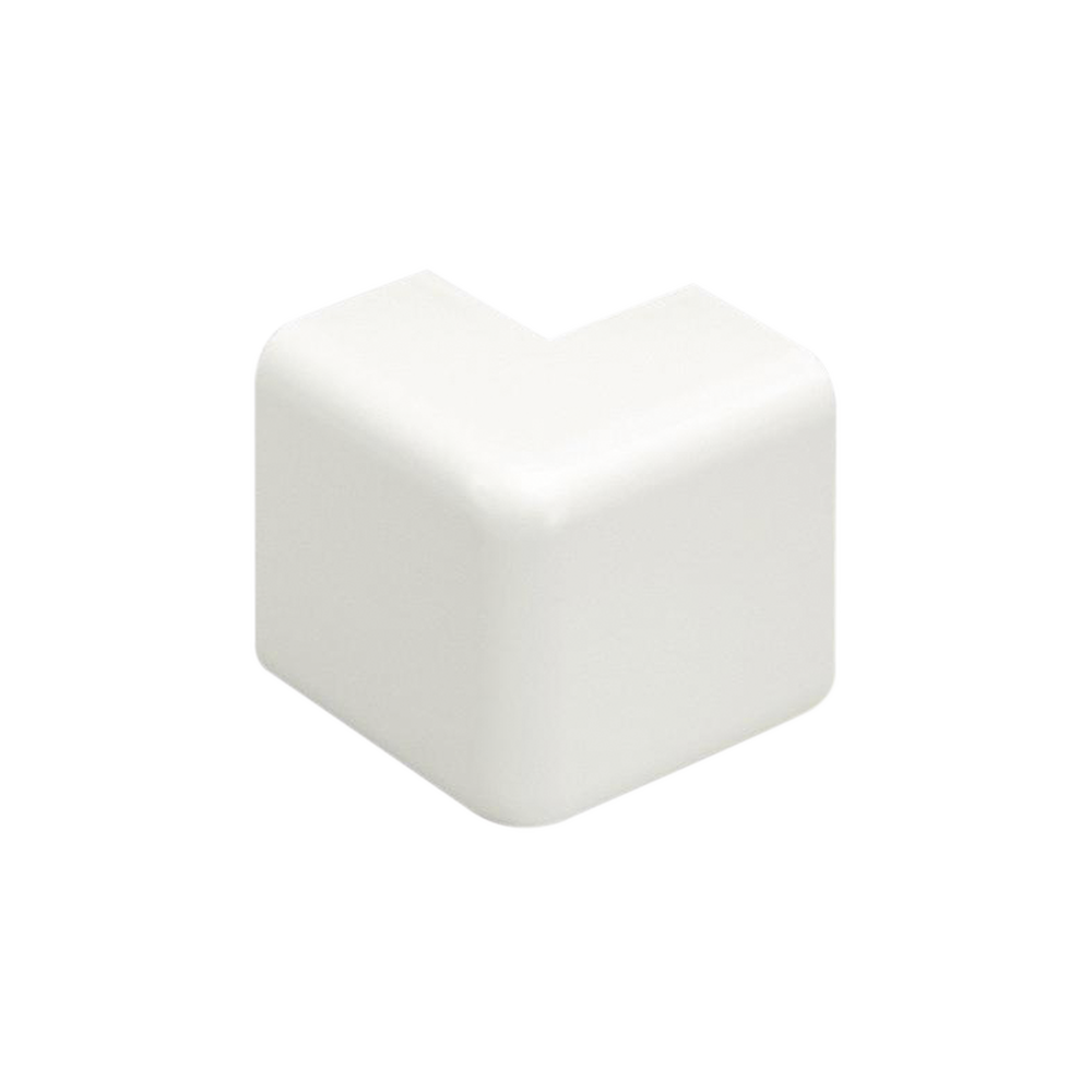 Esquinero exterior, para uso con canaleta LD10, material ABS, Color Blanco Mate