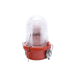 Lámpara de Obstrucción Roja/ Luz Fija Tipo L-810, LED de baja intensidad/ 120 - 240 Vca/ Luz Infraroja