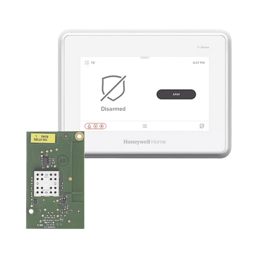 Sistema de Alarma con Pantalla Touch de 7" Compatible con sensores Inalambricos DSC, Bosh, 2GIG,ITI y Serie 5800 agregando el modulo PROTAKEOVER