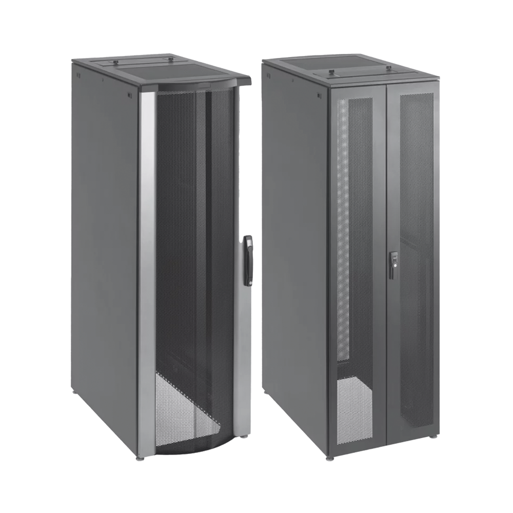Gabinete de Telecomunicaciones de 42 UR ProLine FloTek, 600 mm de Ancho, 1000 mm de Profundidad, Color Negro