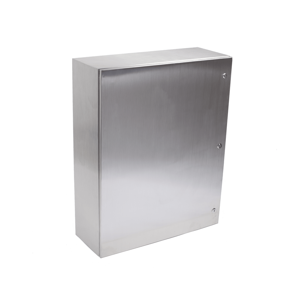 Gabinete de Acero Inoxidable IP66 Uso en Intemperie (800 x 1000 x 300 mm) con Placa Interna Galvanizada. - Imagen 3