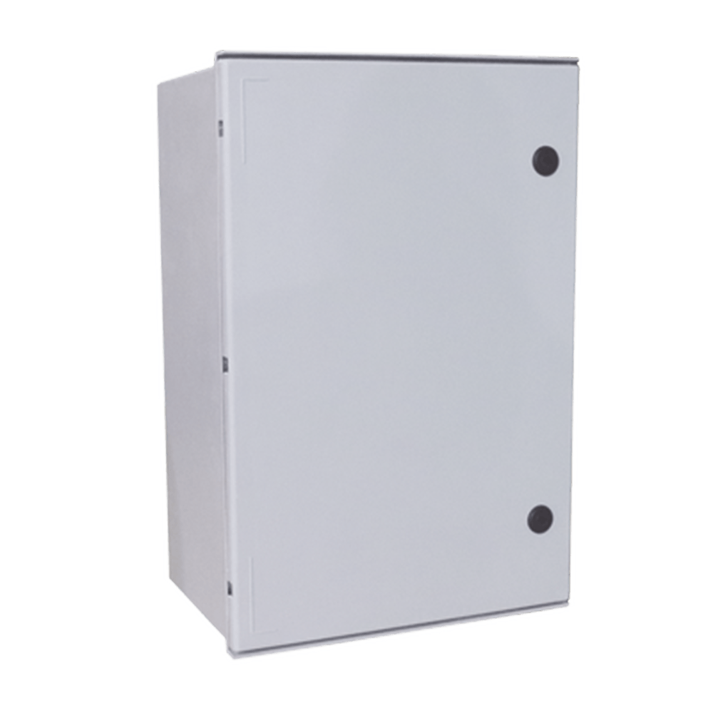 Gabinete de Poliéster IP55 Uso en Exterior (800 x 1000 x 300 mm) con Placa Trasera Interior de Plástico (Incluye Chapa y Llave).