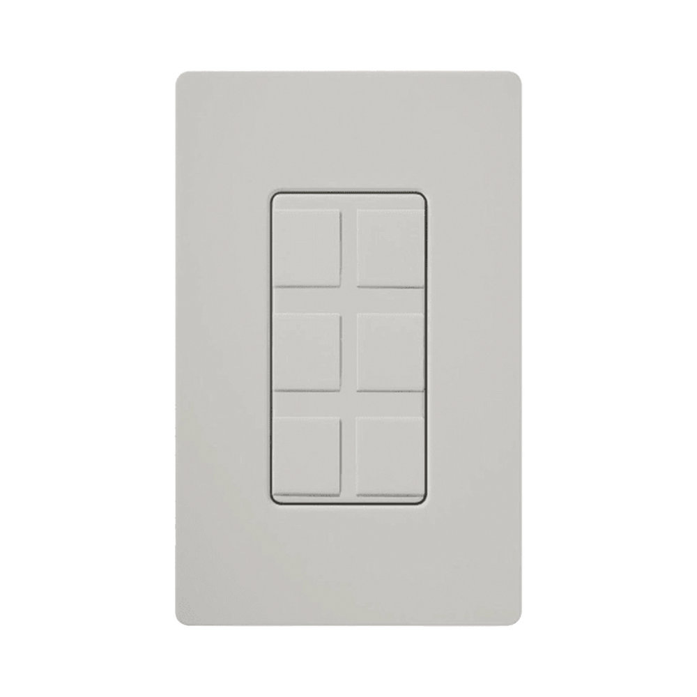 Caja de pared para varios contactos de red o tel, 6 mini espacios