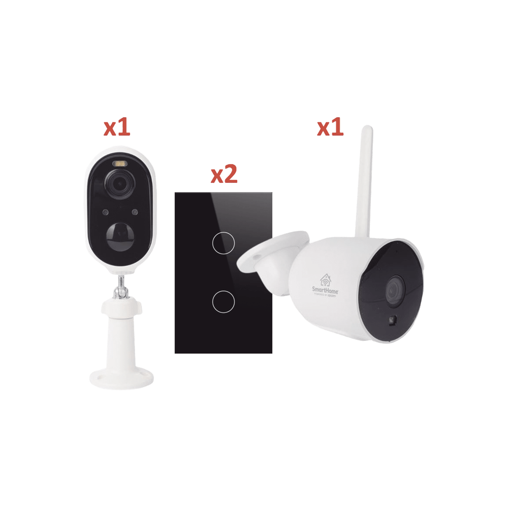(Wifi) KIT 2 camaras Wifi y 2 apagadores inteligentes Wifi