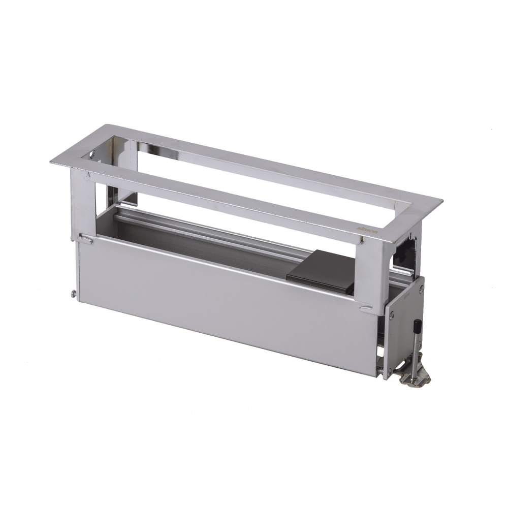 Caja Para Instalación en Escritorio para Voz, Datos o Contactos Eléctricos / Capacidad para 4 Módulos / Salida de Cables Posterior / Los Módulos se Adquieren Aparte / (KFC134/14CY)
