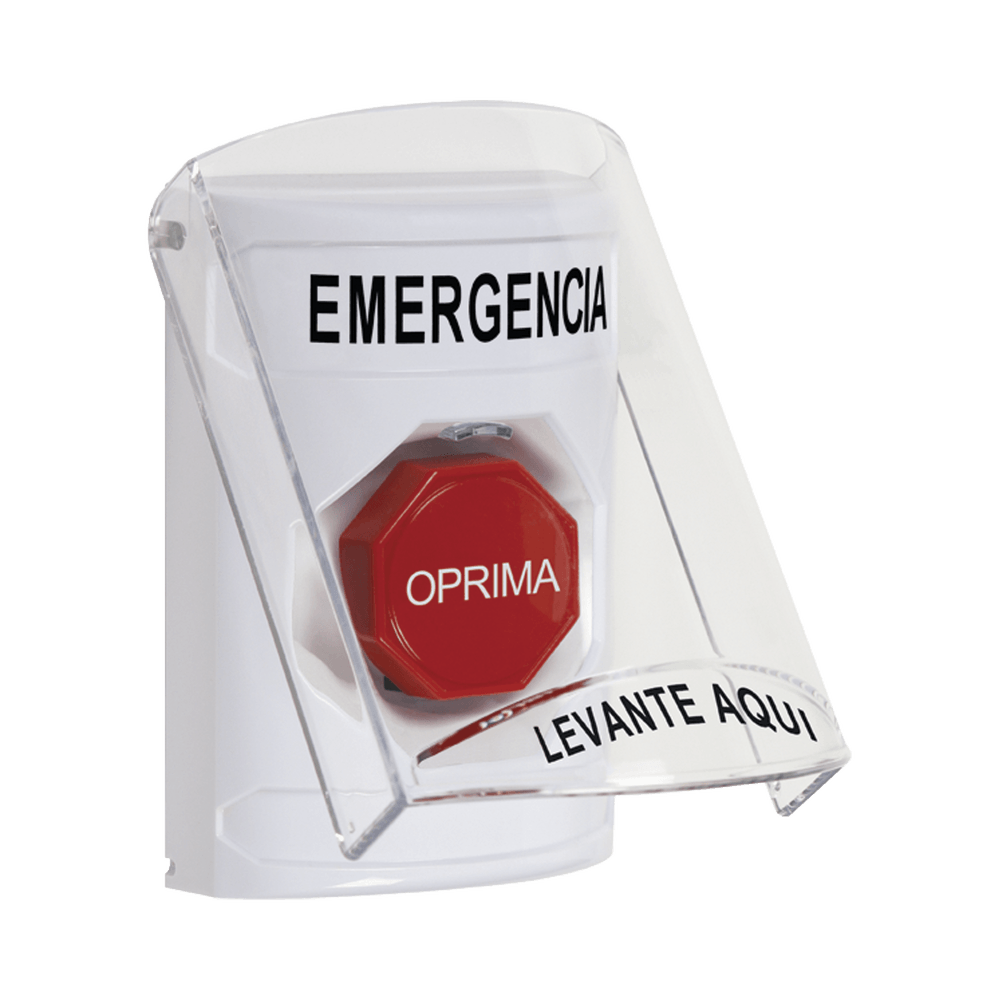 Botón Multipropósito, Emergencia, Reset Con Llave, Español, Tapa De Policarbonato, 2 Relevadores forma C, Interior