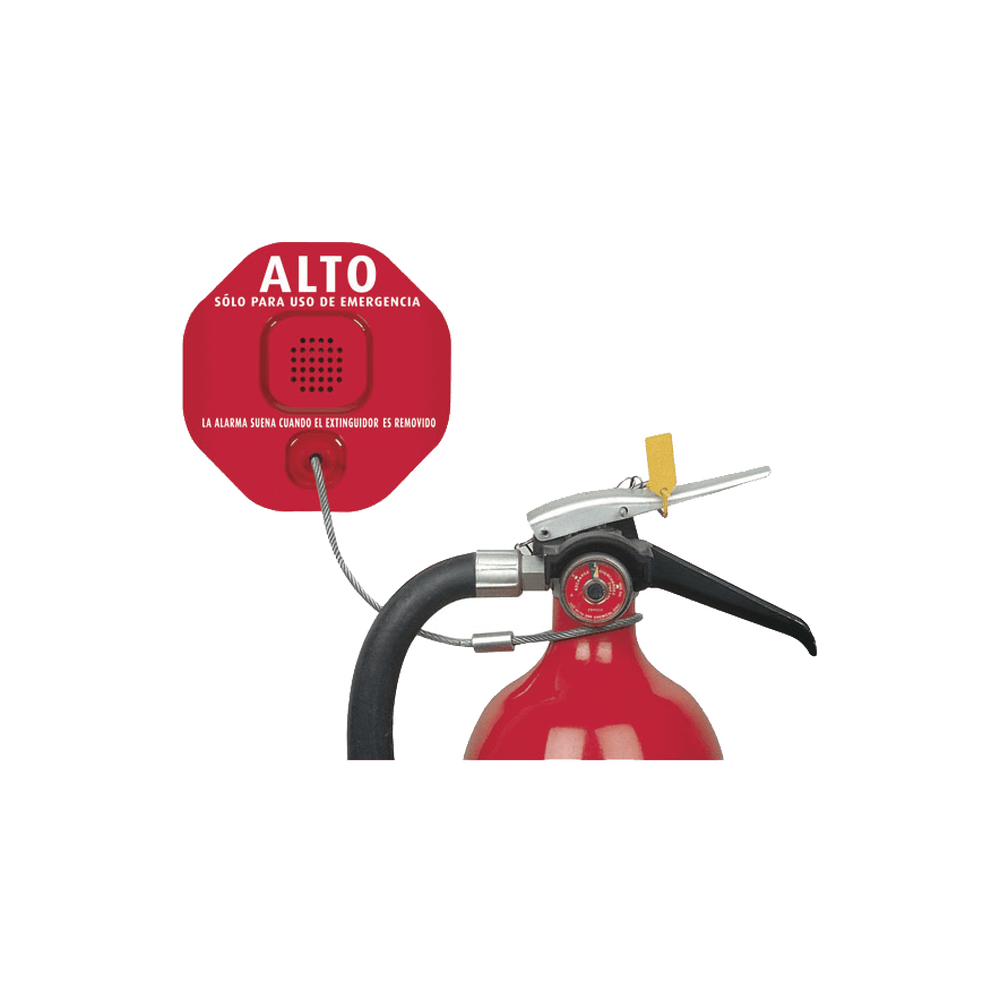 Alarma Theft Stopper® Para Prevenir Robo y Mal Uso De Extintores De Incendio