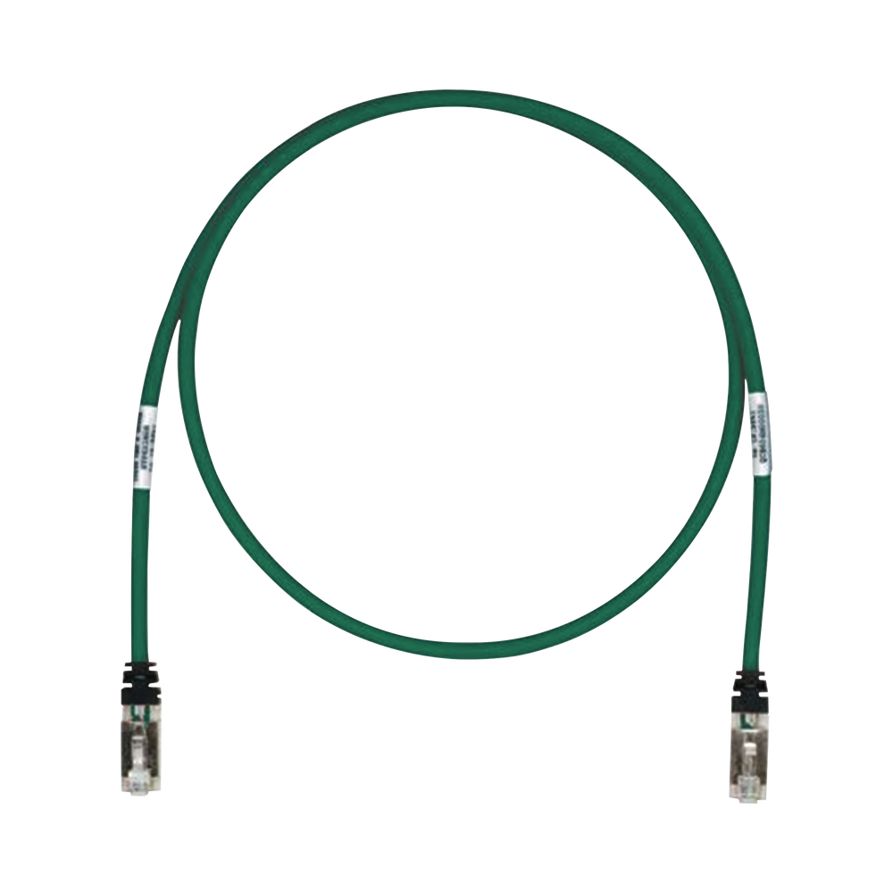 Patch Cord Cat6A, Blindado S/FTP, CM/LS0H, 5.18 Metros (17 Pies), Color Verde