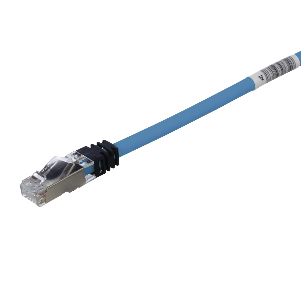 Patch Cord Cat6A, Blindado S/FTP, CM/LS0H, 2 Metros (6.56 Pies), Color Azul