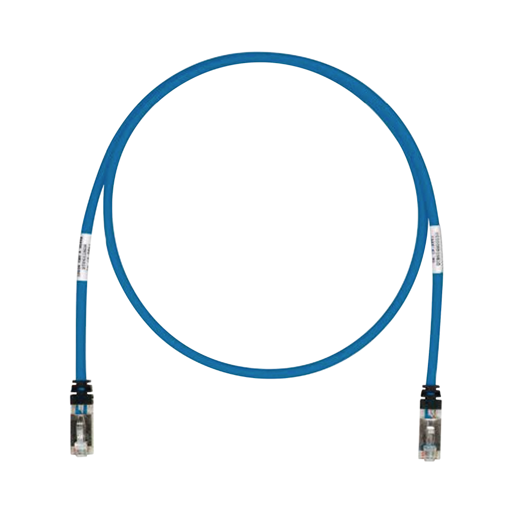 Patch Cord Cat6A, Blindado S/FTP, CM/LS0H, 15.24 Metros (50 Pies), Color Azul