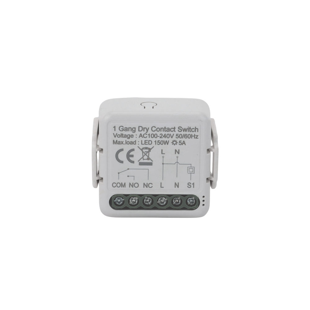 ZigBee Modulo switch relevador salida de Contacto Seco /  100-240V / 5A / 150W LED
