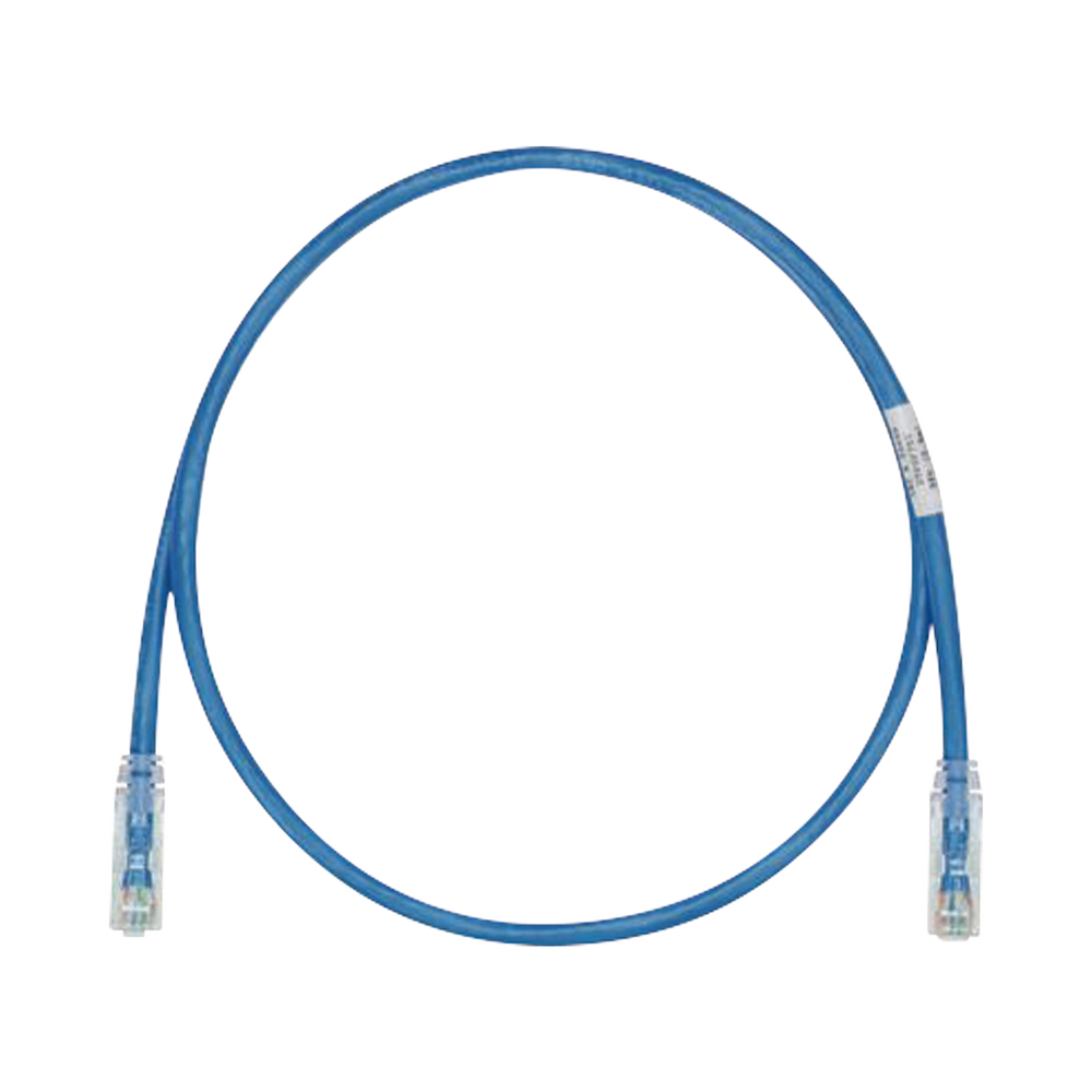 Cable de Parcheo TX6, UTP Cat6, 24 AWG, CM, Color Azul, 0.5 Metros (1.64 Pies).