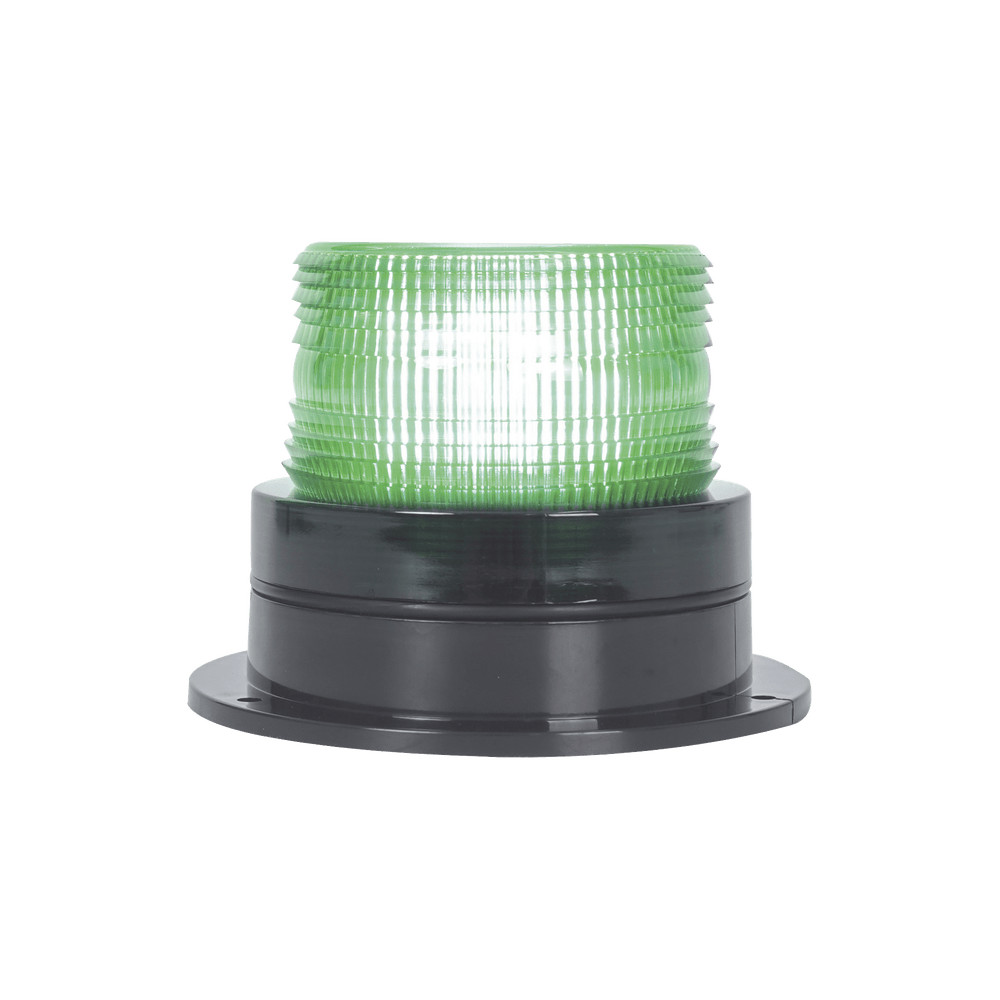 Burbuja Brillante de Larga Vida Útil, con 8 LEDs Color Verde, Domo Verde, 12Vcd