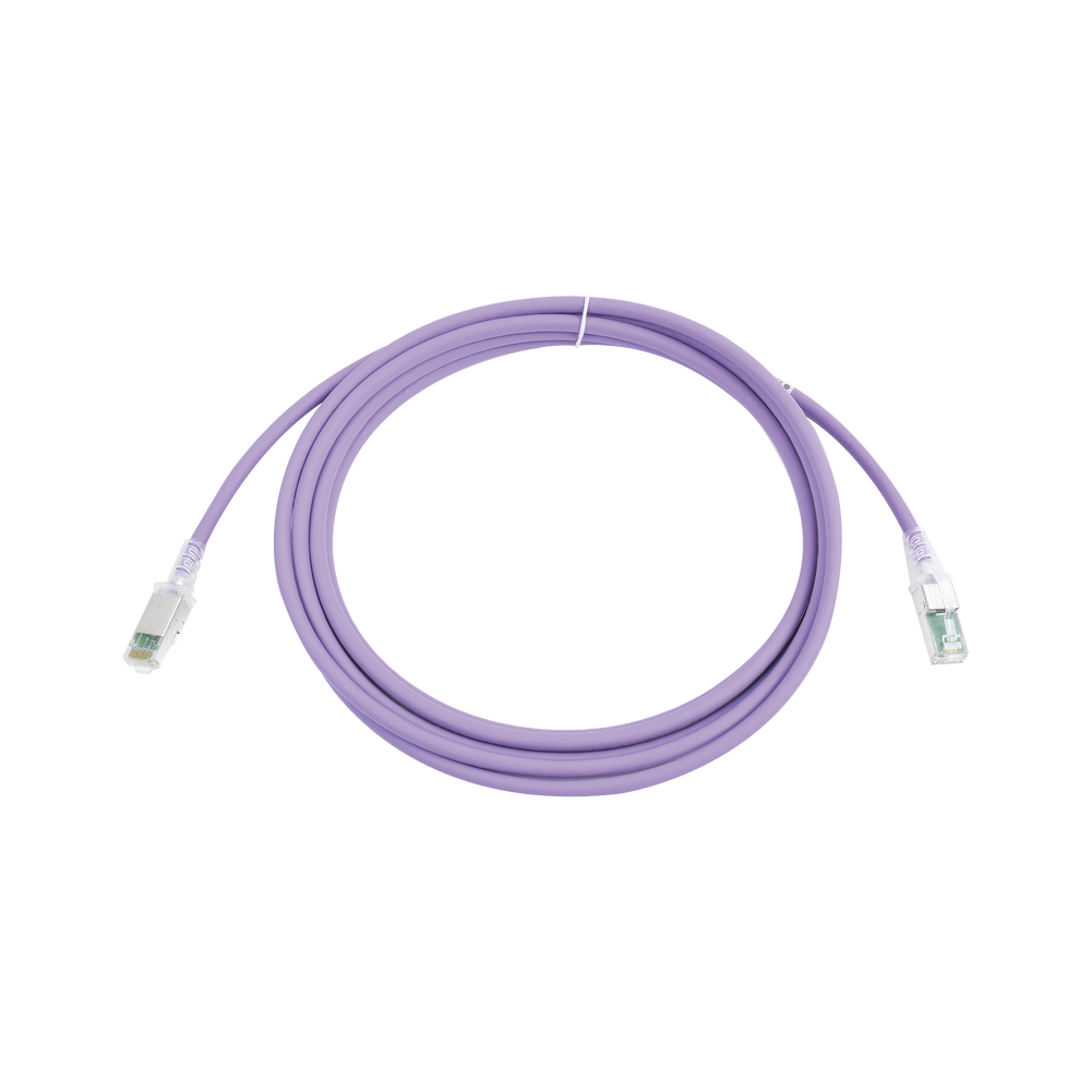 Patch Cord Z-MAX Cat6A S/FTP, CM/LS0H, 3.05 Metros (10 Pies), Color Violeta