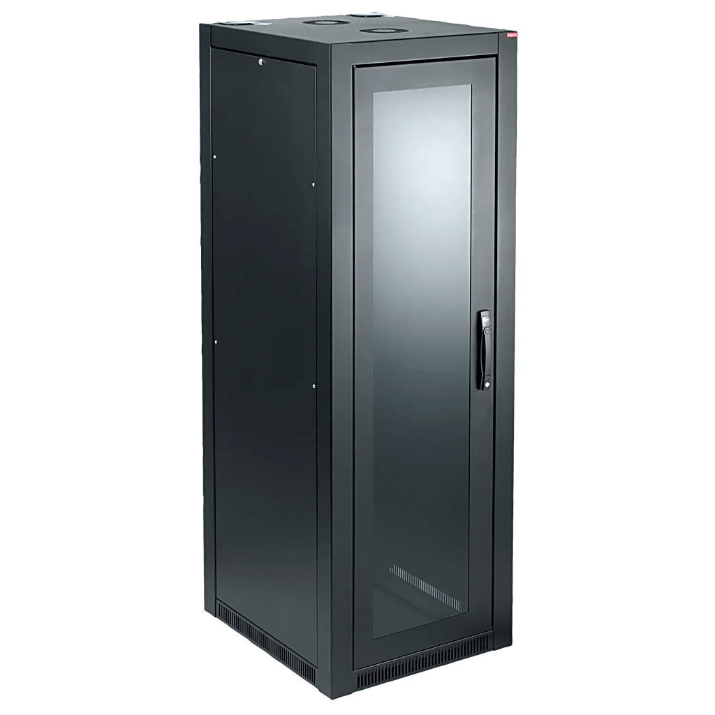Gabinete Sísmico 45U / 2134 x 700 x 1000 mm (84 x 27.6 x 39.4 in) / Acero Negro RAL 9005 / Certificación Sísmica Zona 4 / NEBS / OSHPD Pre-Approval
