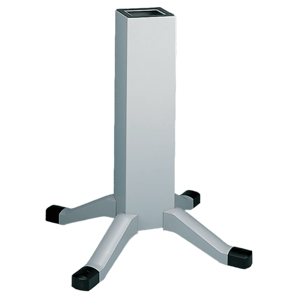 Pedestal de Acero con Patas para Gabinete HMI / 914 x 102 x 102 mm / Acero Suave / Pintura en Polvo Gris ANSI 61 / Altura Ergonómica 914 mm (36 in)