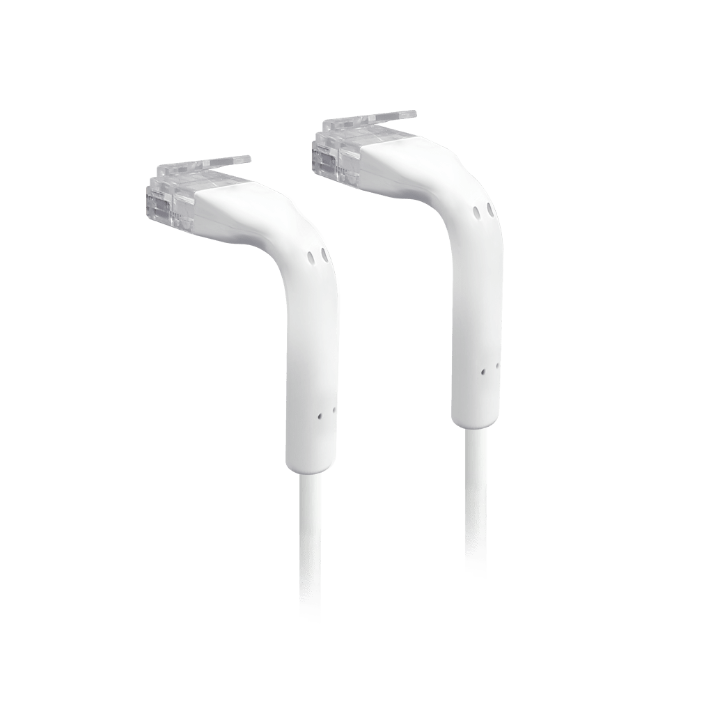 UniFi Patch Cable Cat6 Ultradelgado GbE con Botas Flexibles, Color Blanco, 1 Metro (3.28 Pies)