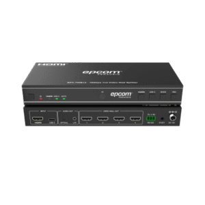 Videowall 4K 1x4 | HDMI & USB-C | 8 Modos de Visualización | Audio Óptico/Analógico | Control RS-232/IR | Plug & Play