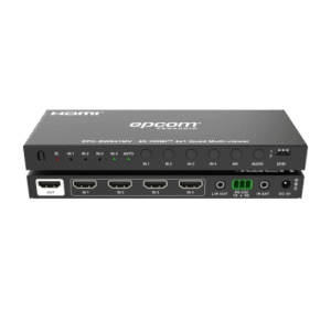 Multivisor HDMI 4x1 | 4K@30Hz | Vista Cuádruple | Cambio Automático/Manual | Control IR