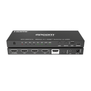 Switch HDMI 4x1 | 8K@60Hz 4:2:0 | 48 Gbps | ARC/eARC | Extracción de Audio | Gestión EDID | Control CEC