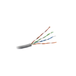 Bobina de Cable UTP Cat5e / 305 m (1000 ft) / Gris / 350 MHz / PVC con UV / -20°C a 75°C