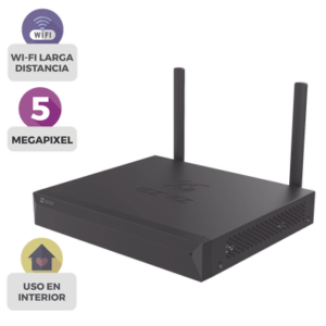 NVR Inalámbrico (WiFi) de 8 Canales IP / Admite Cámaras hasta 5 Megapixel (3K) / Salidas HDMI y VGA / H.265 / Almacenamiento hasta 8 TB