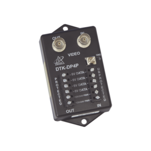Protector para alimentación, datos y video para cámara PTZ de 12 Vcc-24 Vca, conector BNC y terminal