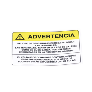 Etiqueta de Videovigilancia en Vinil Adhesivo Mate / Paquete con 10