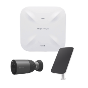 Kit de Cámaras Wi-Fi con Access Point/ Incluye 1 Cámara de Batería CS-BC1C / 1 Pane solar Mod. CS-CMT-SOLARPANEL-E / 1 Access Point RG-RAP6260(G)