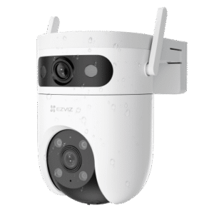 Cámara IP WiFi 6 (Doble Banda 2.4 GHz y 5 GHz) PT Dual-Lente / 3K (5mp + 5mp) / Visión Nocturna Color Hasta 40m / Detección IA Humano-Vehículo / Seguimiento Automático / Defensa Activa con Sirena y Luz Estroboscóp