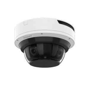 Cámara IP Multisensor / 4 Sensores 8 MP / Lente Motorizado 3.3-5.7 mm / WDR 120 dB / IP66 / IK10 / NEMA 4X / Almacenamiento Dual 1 TB + 256 GB